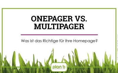 Onepager vs. Multipager